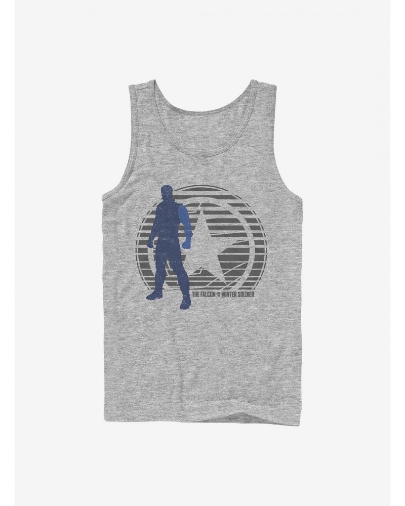 Marvel The Falcon And The Winter Soldier Winter Soldier Shield Lockup Tank $8.57 Tanks