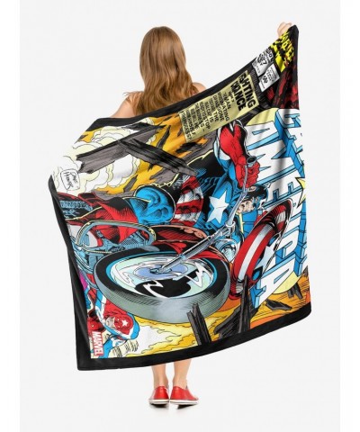 Marvel Captain America Fighting Chance Throw Blanket $17.97 Blankets