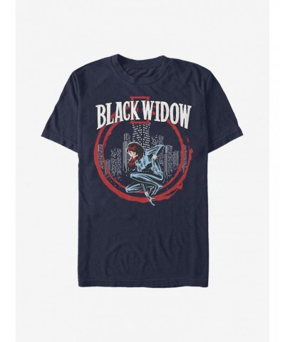 Marvel Black Widow Circle Frame T-Shirt $5.74 T-Shirts