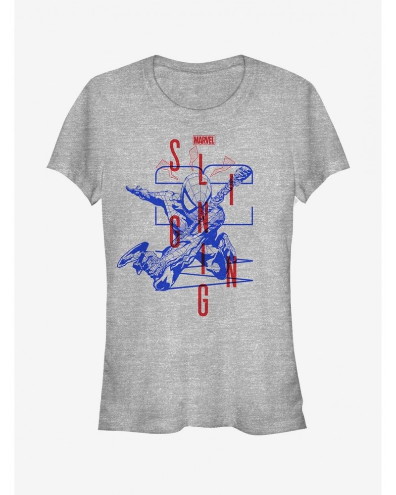 Marvel Spider-Man Blue Girls T-Shirt $6.77 T-Shirts