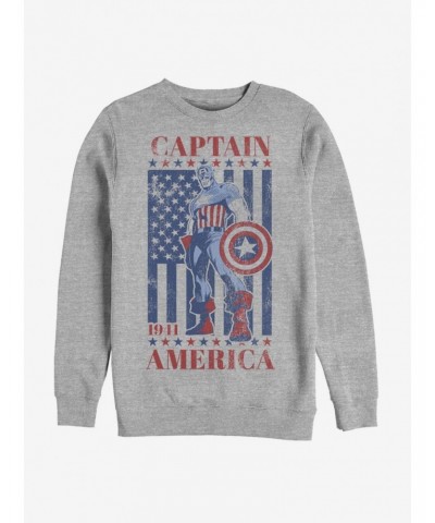 Marvel Captain America Captain Merica Sweatshirt $12.99 Sweatshirts