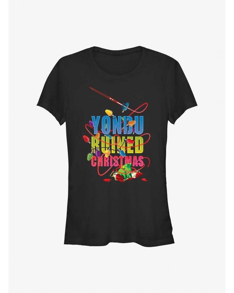 Marvel Guardians of the Galaxy Holiday Special Yondu Ruined Christmas Girls T-Shirt $5.98 T-Shirts