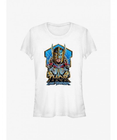 Marvel Thor: Love and Thunder Badge Of Thor Girls T-Shirt $6.97 T-Shirts