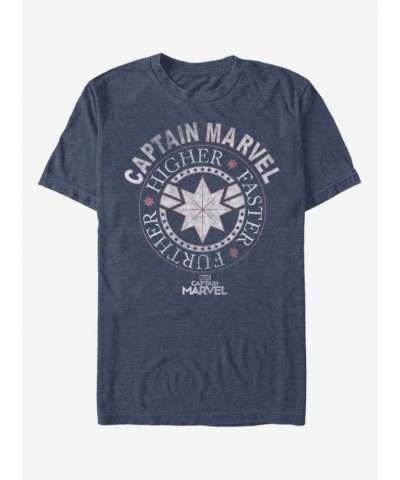 Marvel Captain Marvel Captain Marvel Circle Of Stars T-Shirt $7.27 T-Shirts