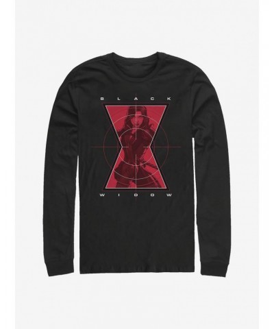 Marvel Black Widow Widow Target Long-Sleeve T-Shirt $10.79 T-Shirts