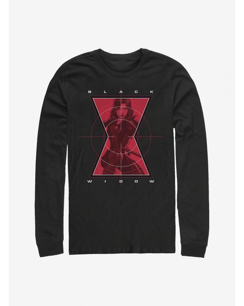 Marvel Black Widow Widow Target Long-Sleeve T-Shirt $10.79 T-Shirts