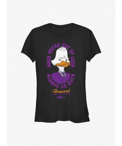 Marvel What If...? Howard The Duck Always Go Duck Girls T-Shirt $6.37 T-Shirts