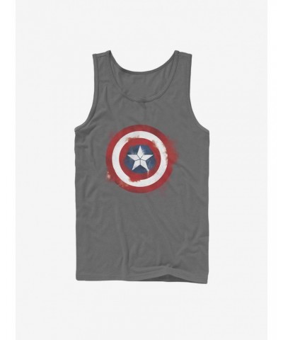 Marvel Captain America Spray Logo Tank $6.97 Tanks