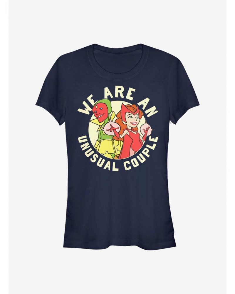 Marvel WandaVision Retro We Are An Unusual Couple Girls T-Shirt $8.37 T-Shirts