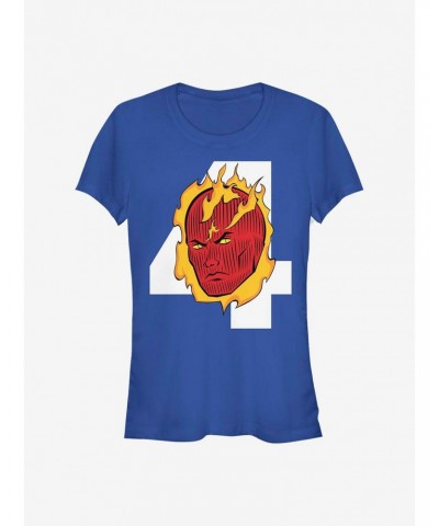 Marvel Fantastic Four Torch Head Girls T-Shirt $9.96 T-Shirts