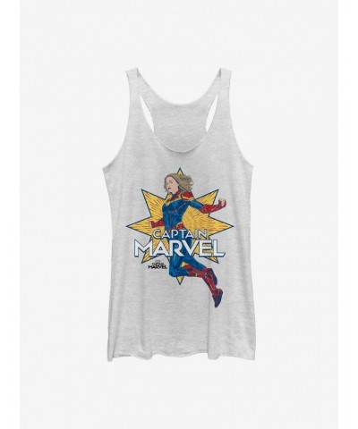 Marvel Captain Marvel Star Marvel Girls Tank $10.15 Tanks