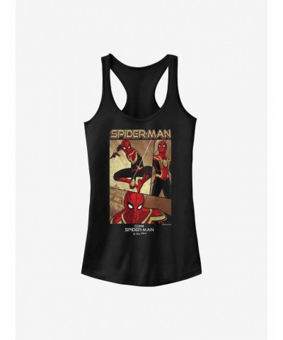 Marvel Spider-Man: No Way Home Three Panel Spidey Girls Tank $9.76 Tanks