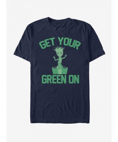 Marvel Guardians Of The Galaxy Groot Green T-Shirt $8.22 T-Shirts