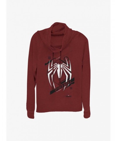 Marvel Spider-Man Spider Girls Cowl Neck Long Sleeve Top $11.14 Tops