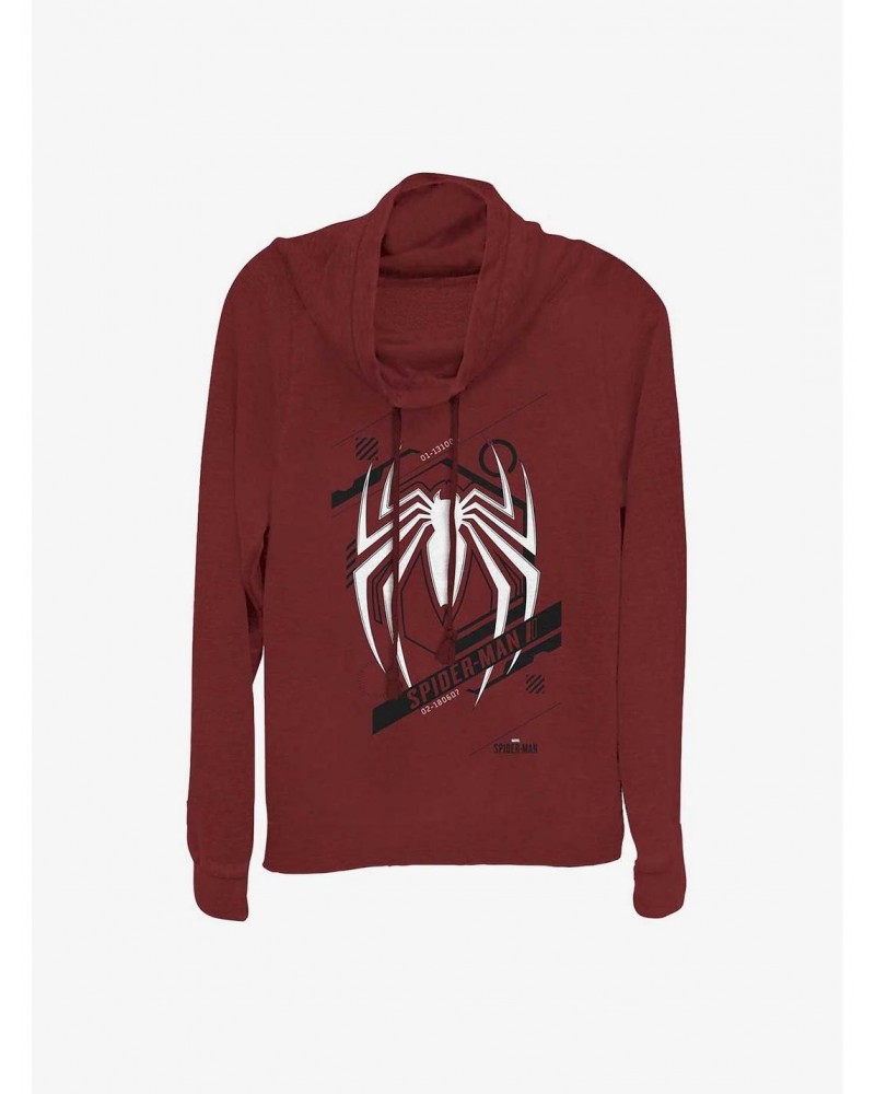 Marvel Spider-Man Spider Girls Cowl Neck Long Sleeve Top $11.14 Tops