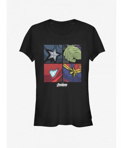 Marvel Avengers Endgame Hero Emblems Girls T-Shirt $8.37 T-Shirts