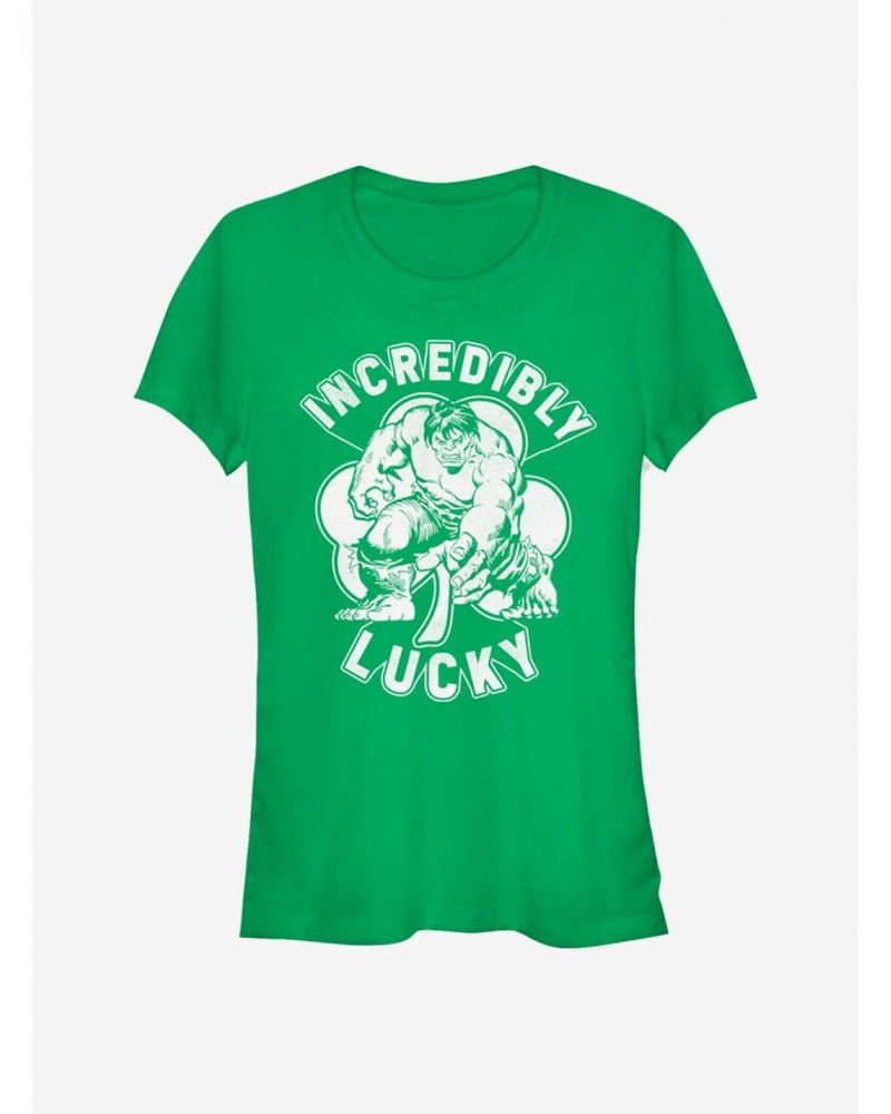 Marvel The Hulk Lucky Hulk Girls T-Shirt $7.17 T-Shirts