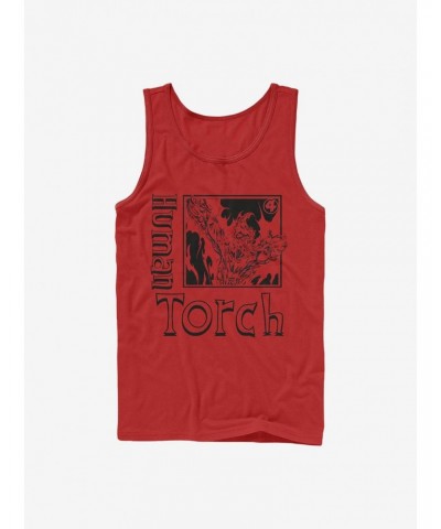 Marvel Fantastic Four Torch Pose Tank $9.56 Tanks