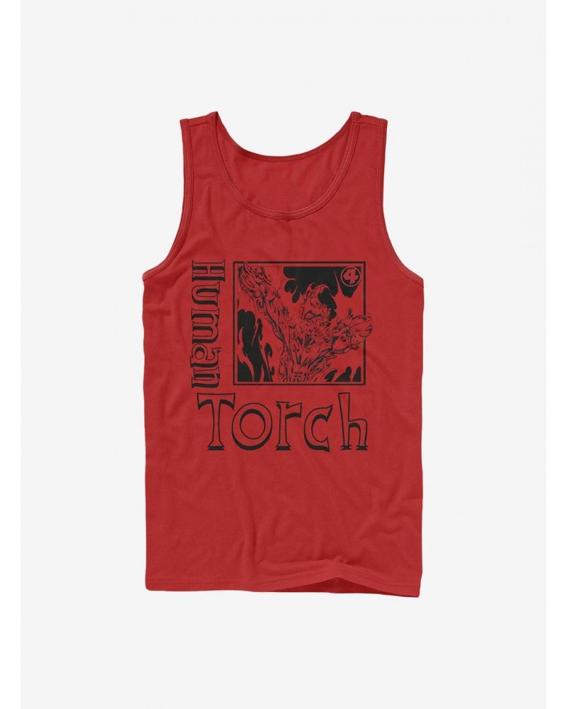 Marvel Fantastic Four Torch Pose Tank $9.56 Tanks