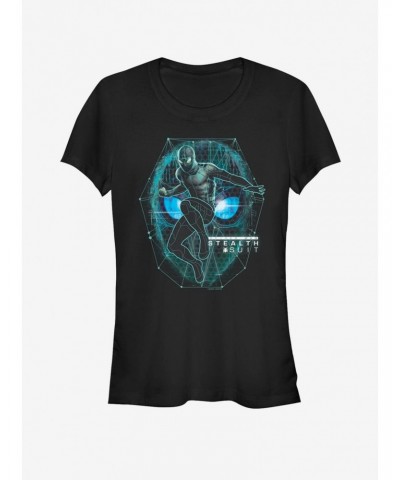 Marvel Spider-Man Far From Home Stealth suit Girls T-Shirt $7.77 T-Shirts