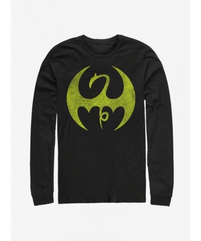 Marvel Iron Fist Iron Logo Long-Sleeve T-Shirt $11.84 T-Shirts