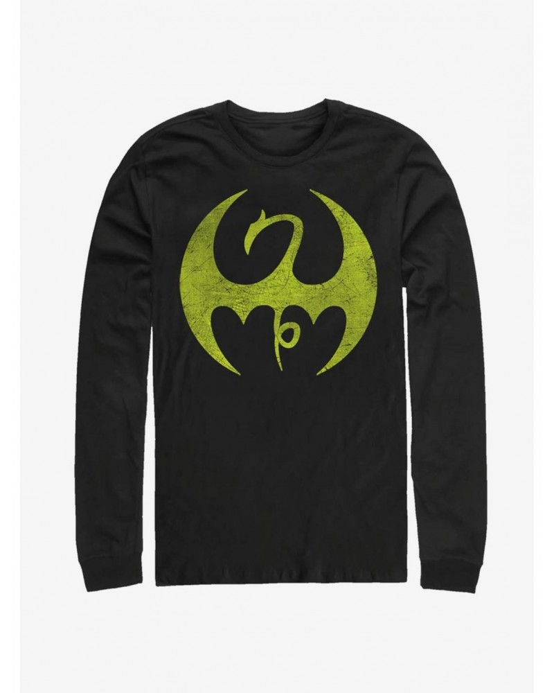 Marvel Iron Fist Iron Logo Long-Sleeve T-Shirt $11.84 T-Shirts