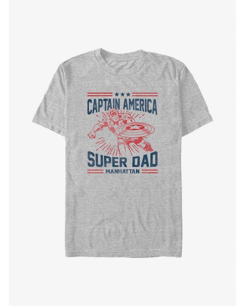 Marvel Captain America Super Dad T-Shirt $6.31 T-Shirts