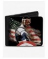 Marvel Captain America Sam Wilson American Flag Pose Bifold Wallet $6.90 Wallets