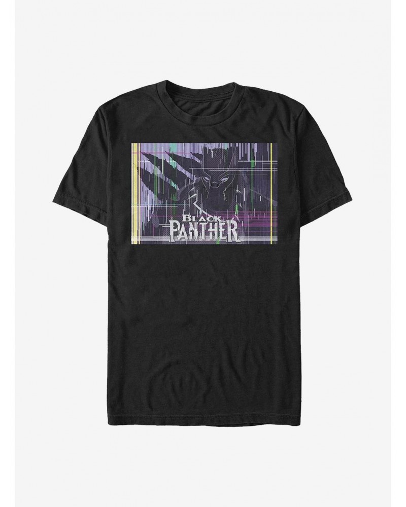 Marvel Black Panther Glitching T-Shirt $8.80 T-Shirts