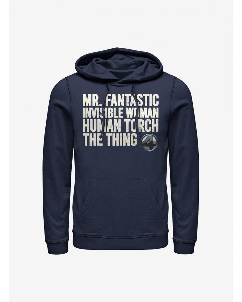 Marvel Fantastic Four Fantastic Stack Hoodie $11.85 Hoodies