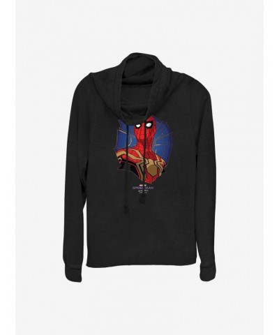 Marvel Spider-Man Web Of A Hero Cowlneck Long-Sleeve Girls Top $14.73 Tops