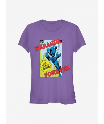 Marvel Black Panther Comic Strip Girls T-Shirt $9.76 T-Shirts