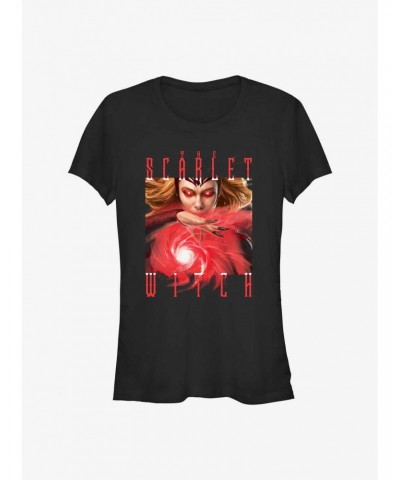 Marvel Doctor Strange in the Multiverse of Madness The Scarlet Witch Girls T-Shirt $7.97 T-Shirts