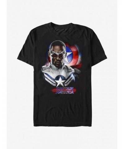 Marvel The Falcon And The Winter Soldier Captain America Sam Wilson Pose T-Shirt $6.12 T-Shirts