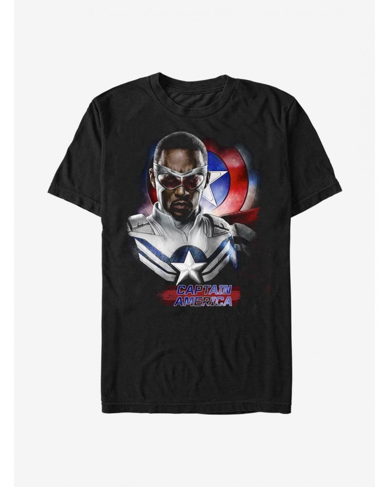 Marvel The Falcon And The Winter Soldier Captain America Sam Wilson Pose T-Shirt $6.12 T-Shirts