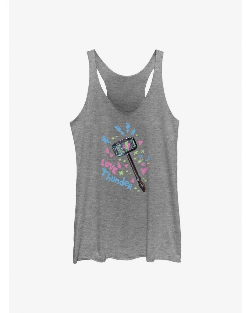 Marvel Thor: Love and Thunder Graffiti Hammer Girls Tank $9.95 Tanks