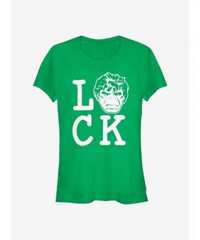 Marvel The Hulk Luck Girls T-Shirt $6.77 T-Shirts