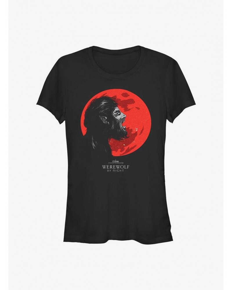 Marvel Studios' Special Presentation: Werewolf By Night Howling Blood Moon Girls T-Shirt $7.37 T-Shirts