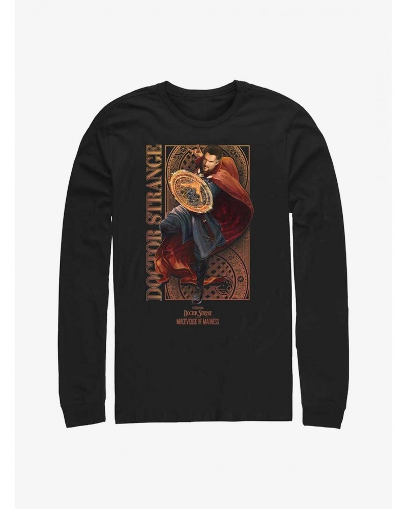 Marvel Doctor Strange In The Multiverse of Madness Strange Pattern Long-Sleeve T-Shirt $9.48 T-Shirts