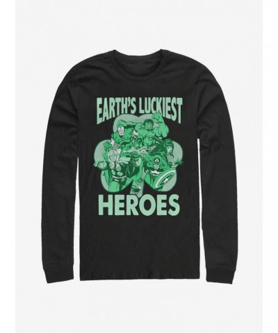 Marvel Avengers Luck Of The Hero Long-Sleeve T-Shirt $10.00 T-Shirts