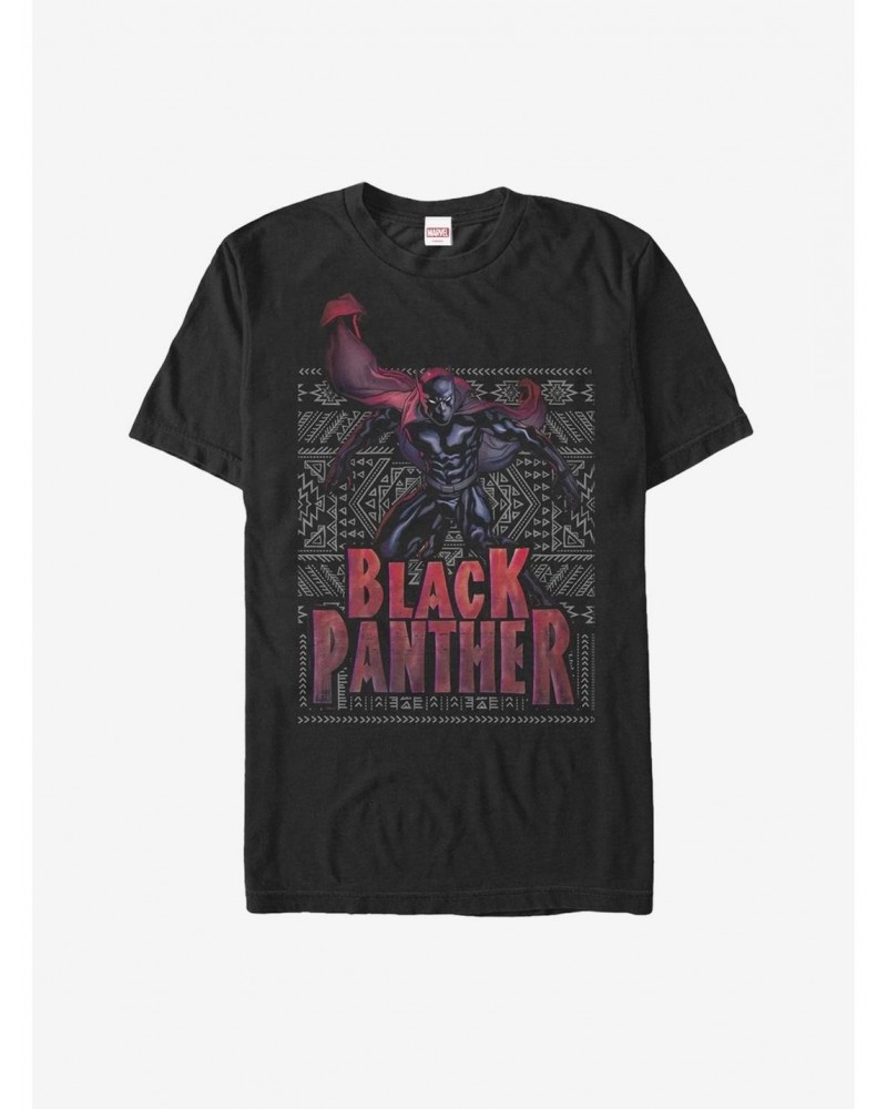 Marvel Black Panther Wakandan Pattern T-Shirt $6.50 T-Shirts