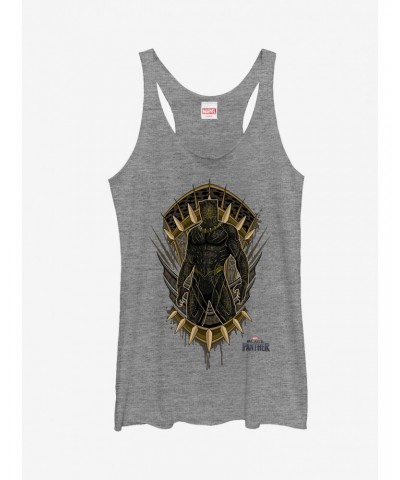 Marvel Black Panther 2018 Claw Crest Girls Tanks $8.50 Tanks