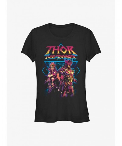 Marvel Thor: Love and Thunder Grunge Thunder Girls T-Shirt $9.16 T-Shirts