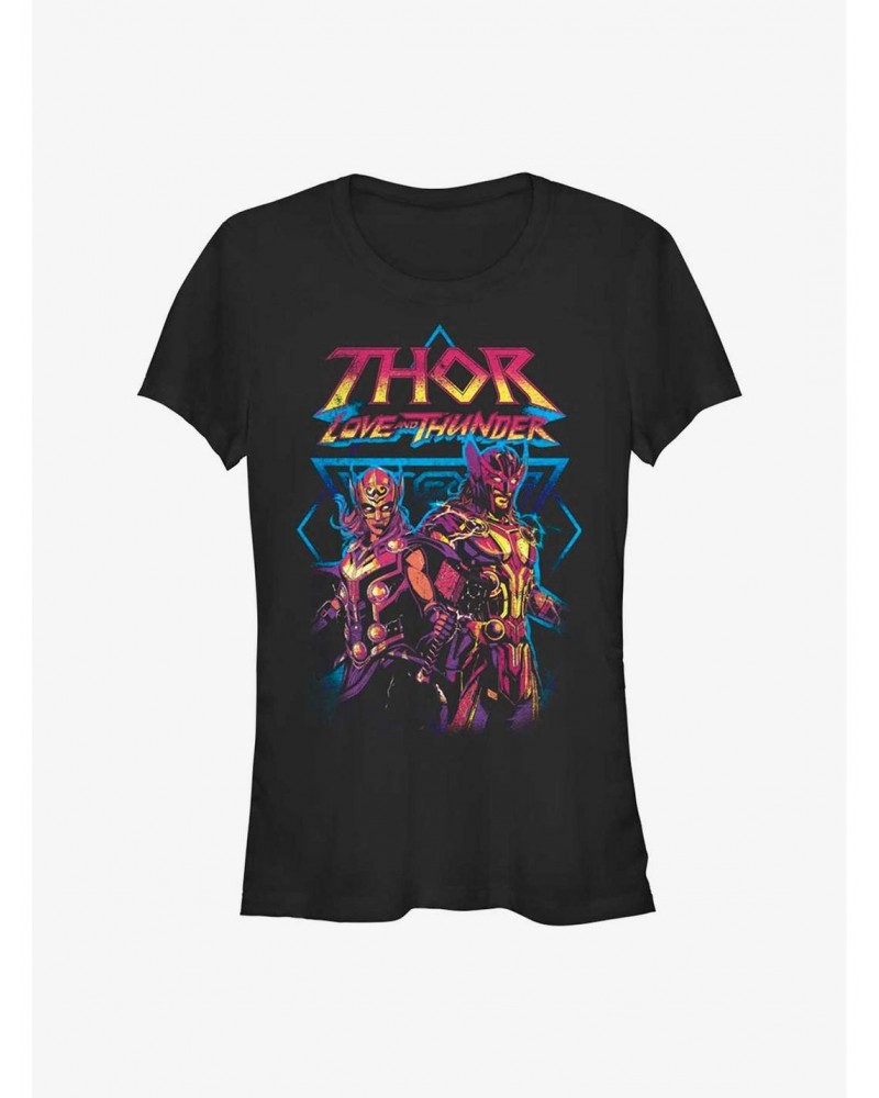 Marvel Thor: Love and Thunder Grunge Thunder Girls T-Shirt $9.16 T-Shirts