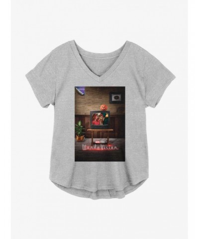 Marvel WandaVision Halloween Episode Poster Girls Plus Size T-Shirt $10.40 T-Shirts