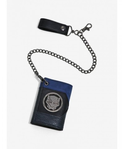 Marvel Black Panther: Wakanda Forever Logo Trifold Chain Wallet $4.61 Wallets