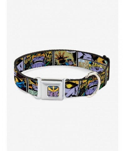 Marvel Avengers Thanos Comic Scene Seatbelt Buckle Pet Collar $10.71 Pet Collars