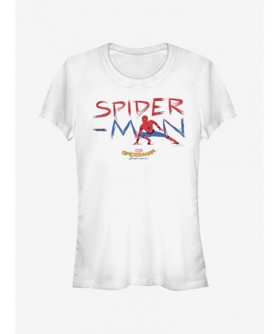 Marvel Spider-Man Homecoming Paint Streak Girls T-Shirt $9.76 T-Shirts