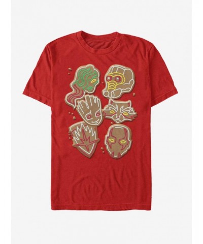 Marvel Guardians Of The Galaxy Christmas Cookies T-Shirt $5.93 T-Shirts