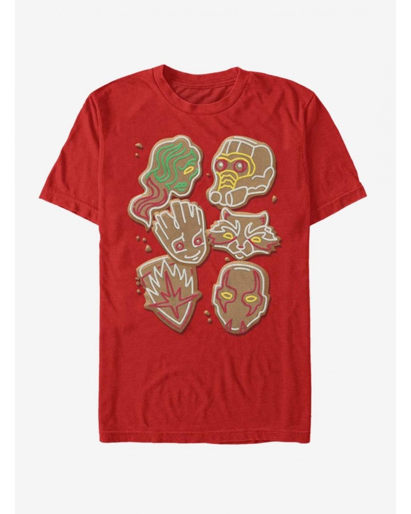 Marvel Guardians Of The Galaxy Christmas Cookies T-Shirt $5.93 T-Shirts